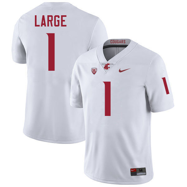 Tucker Large WSU Cougars Jersey.Washington State Cougars #1 Tucker Large Jersey Youth-White